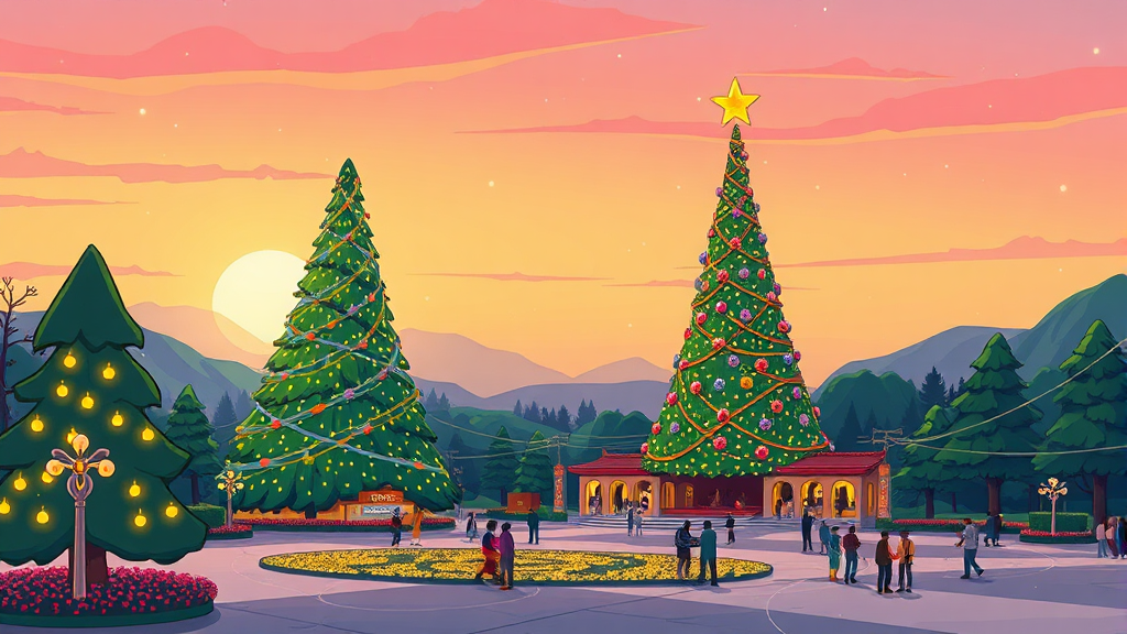 애기봉 크리스마스 행사 안내 (cartoon 스타일)