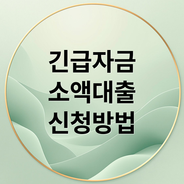 긴급자금
소액대출
신청방법 (긴급 생활비 대출 100만원)