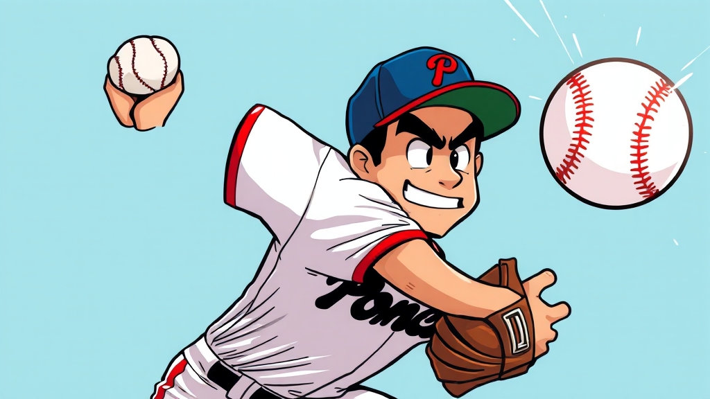 폰세 MLB 성공 가능성 전망 (cartoon 스타일)