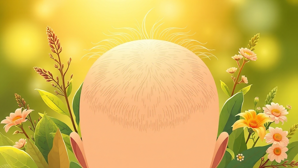 탈모 치료 시기와 관리법 (illustration 스타일)