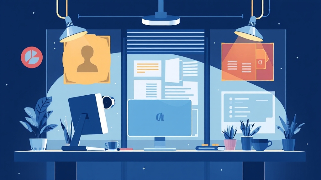 Microsoft 365 AI 기능 및 실제 사용법 (illustration 스타일)