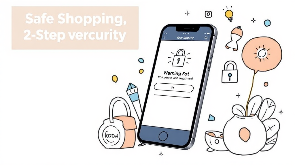 안전 쇼핑, 이렇게 하세요! (illustration 스타일)