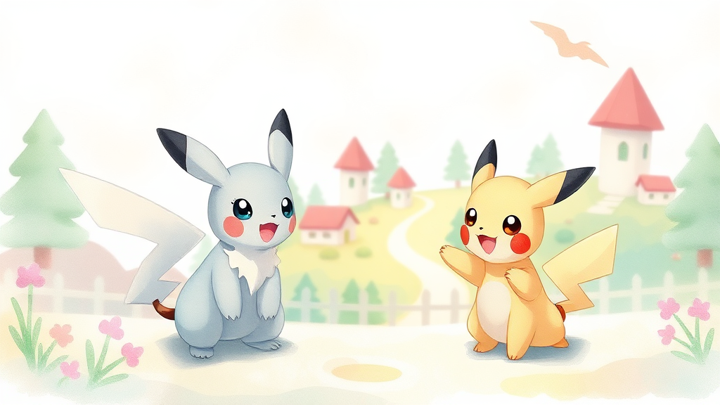 매력적인 게임 플레이 경험 (watercolor 스타일)