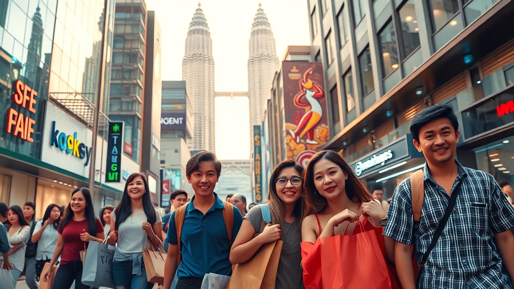 쇼핑 천국: 수리아몰 & 부킷 빈탕 (realistic 스타일)