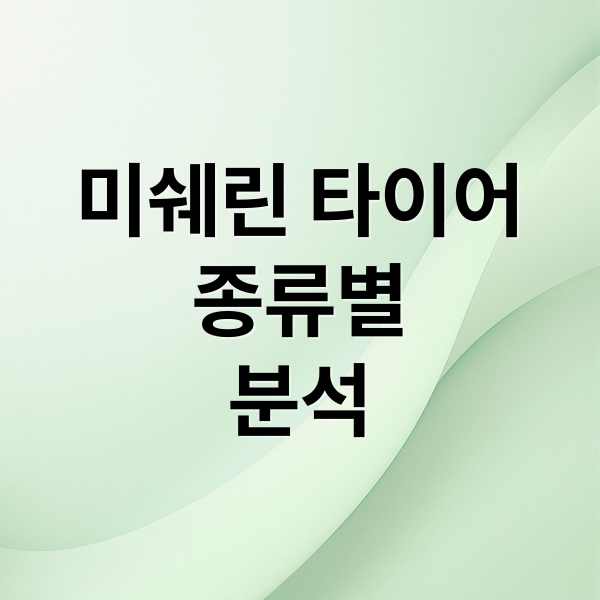 미쉐린 타이어
종류별
분석 (미쉐린 타이어)