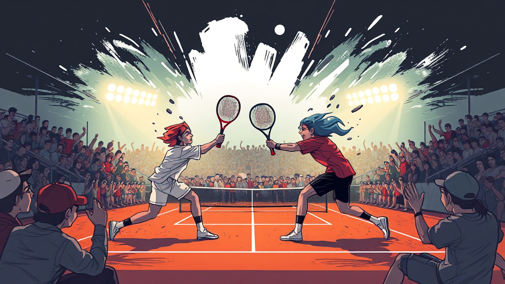 알카라스 경기 개요 (illustration 스타일)