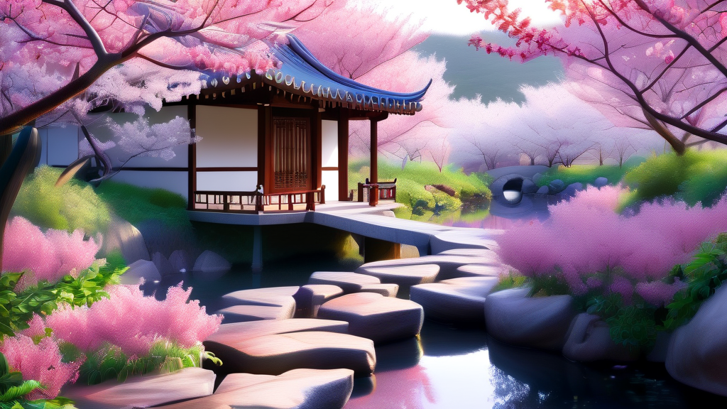 놓치지 마세요! 광양매화축제 추천 포토존 (realistic 스타일)