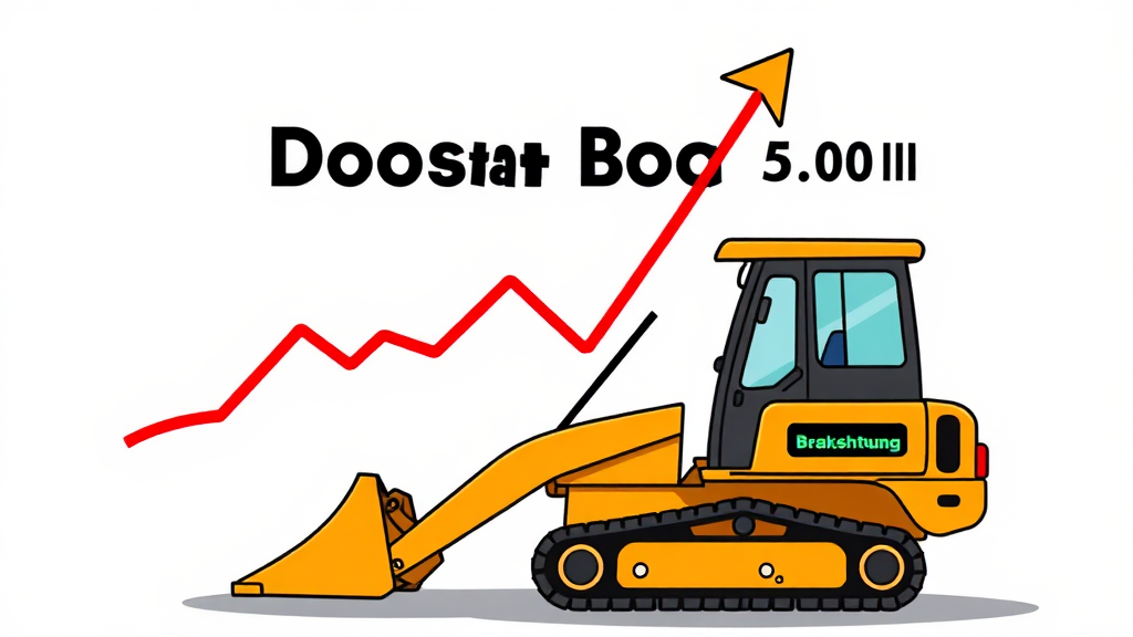 두산밥캣 투자 전략: 매수 및 매도 시점 고려사항 (cartoon 스타일)