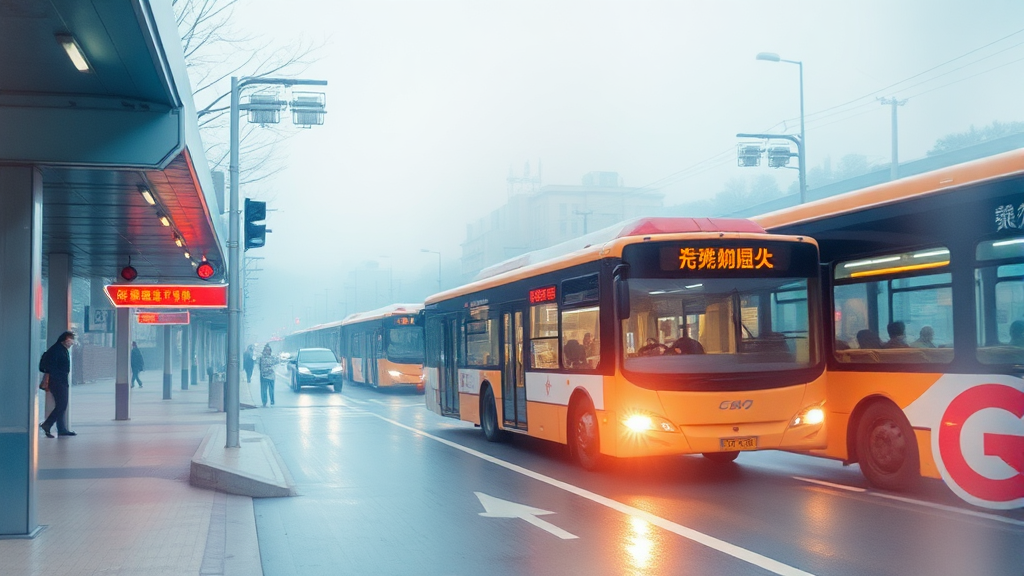 공연 당일, 최적의 이동 경로 찾기: 버스 정류장 및 주차 정보 (watercolor 스타일)