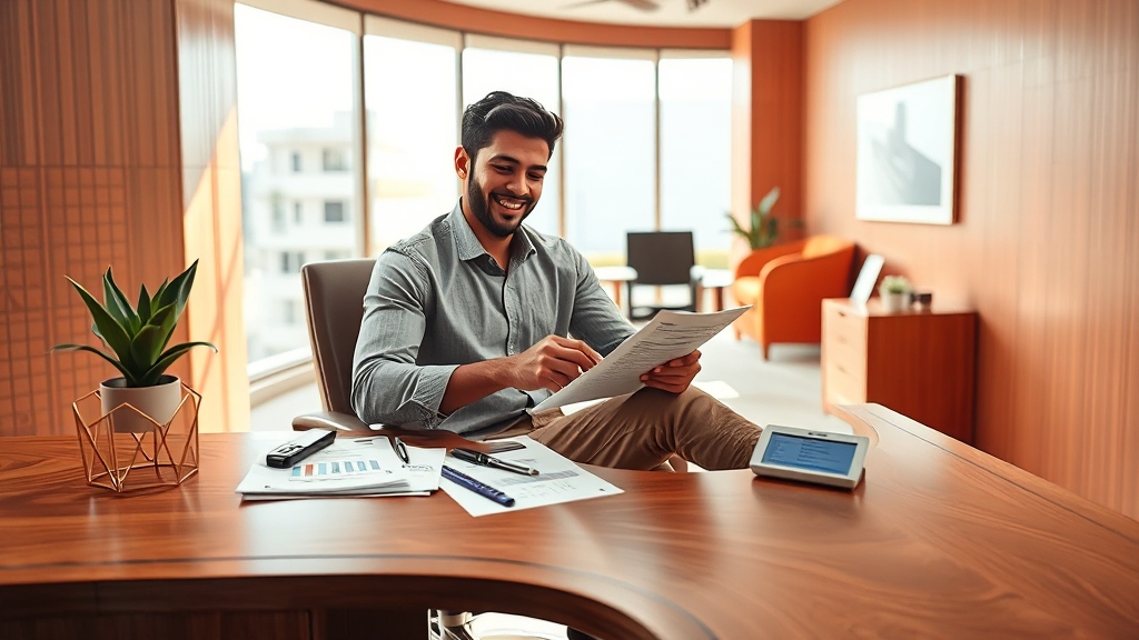 세금 계산: 사업 vs 기타 (realistic 스타일)