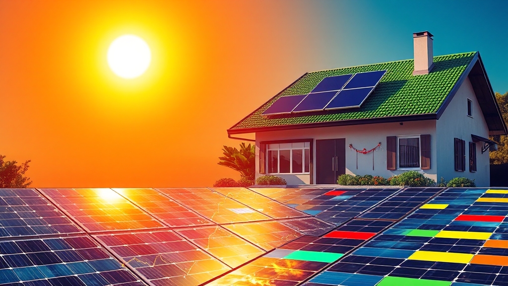 태양광 패널 임대: 장점과 한계 (popart 스타일)