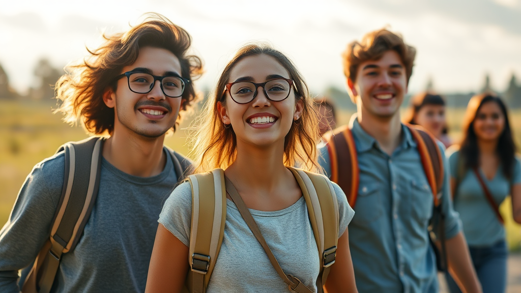 청년층을 위한 든든한 지원 (realistic 스타일)