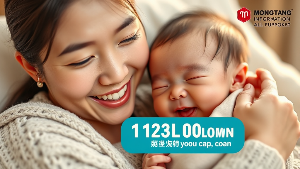 산후조리경비 지원 개요 (realistic 스타일)