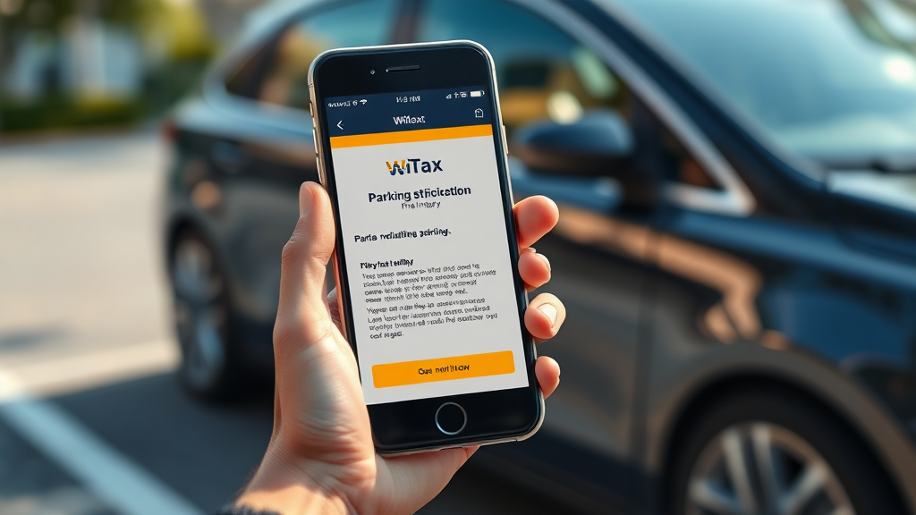 주정차 위반 과태료 간편 조회 (realistic 스타일)