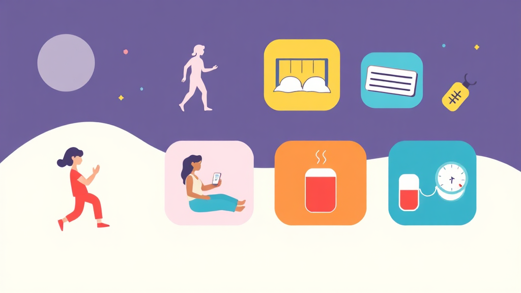 생활 습관 교정: 혈당 관리를 위한 올바른 행동 지침 (illustration 스타일)