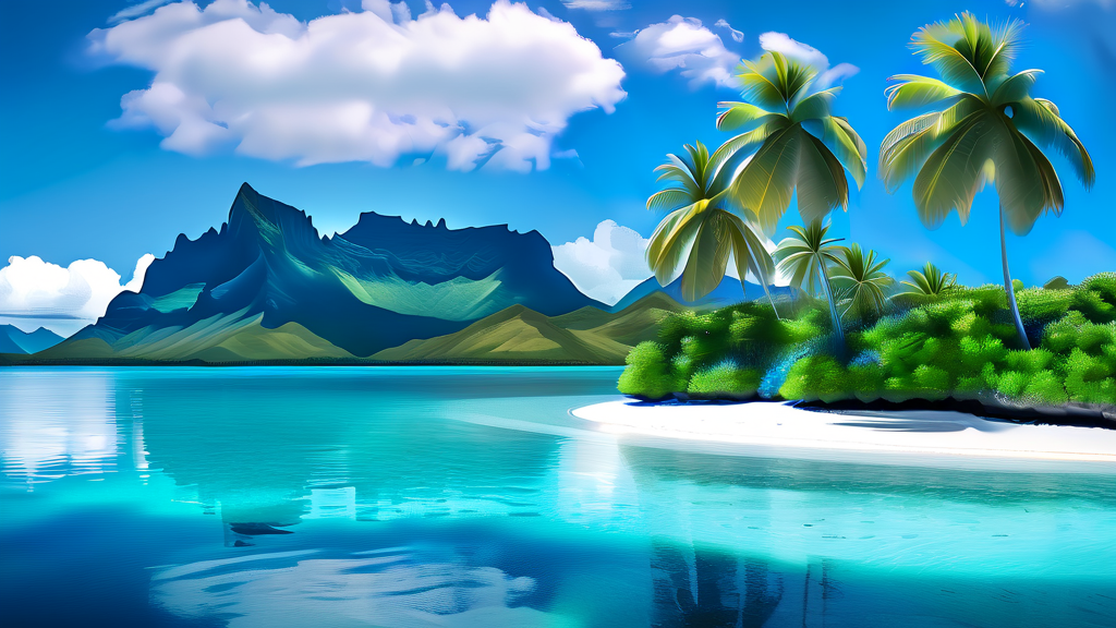 자연 속 진정한 힐링, 남해 (realistic 스타일)