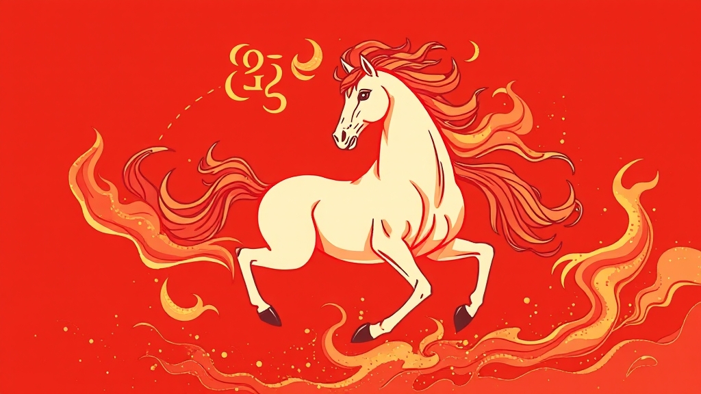 2026년 운세 분석 (illustration 스타일)