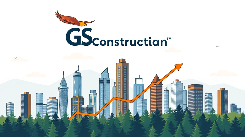 GS건설, 신규 수주 소식은? (illustration 스타일)