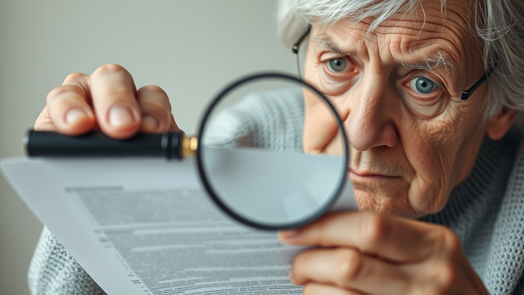 치매 간병 보험 가입 시 유의사항 (realistic 스타일)