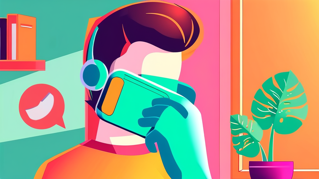 아이폰에서 070 전화, 이렇게 차단하세요 (cartoon 스타일)