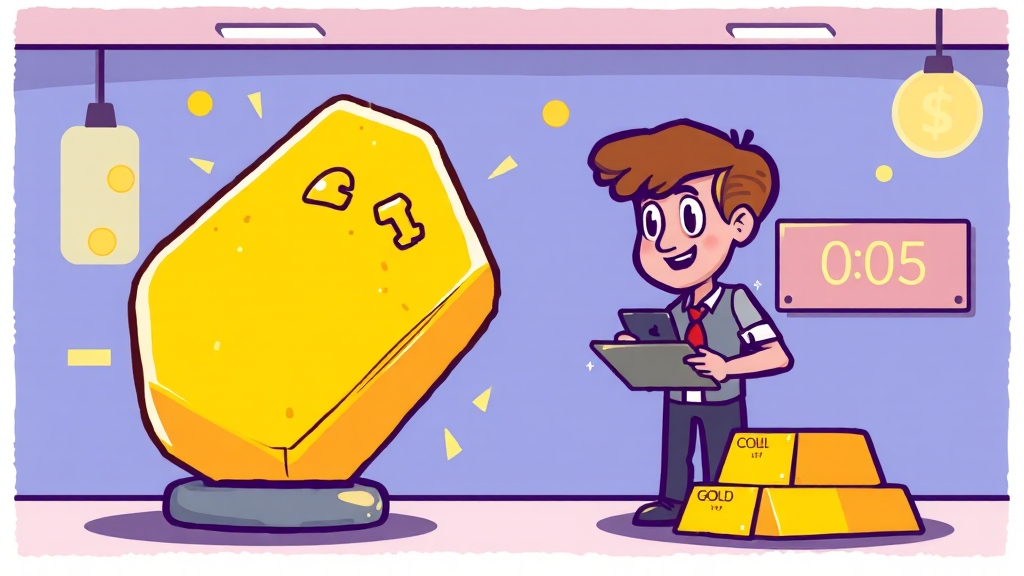 안전한 금 거래, 어디서? (cartoon 스타일)