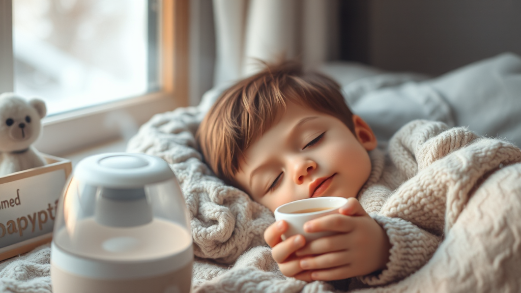 겨울철 감기 예방 생활 습관 (realistic 스타일)