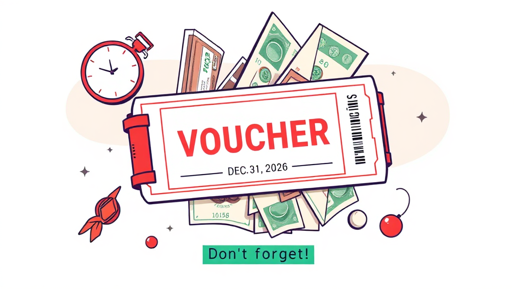 바우처 사용, 이것만은 꼭! (illustration 스타일)