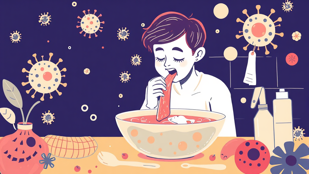 주요 증상과 잠복 기간 (illustration 스타일)