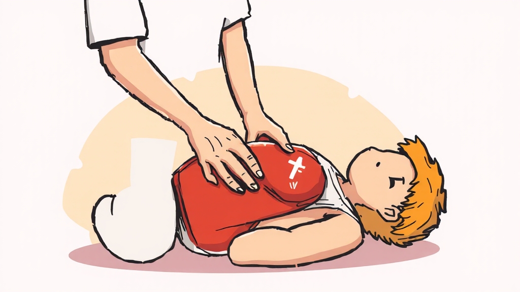 응급 상황 대처 개요 (cartoon 스타일)