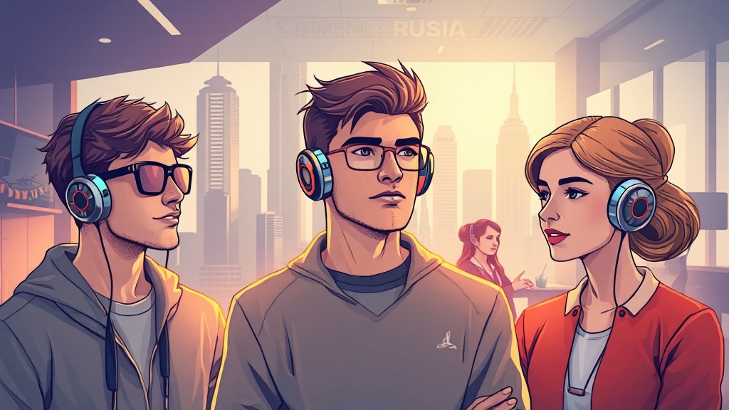 용도별 이어폰 추천 (illustration 스타일)