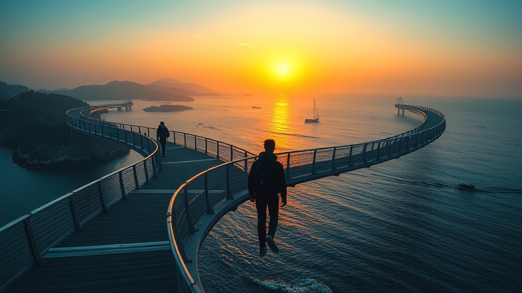 포항의 명소 (realistic 스타일)