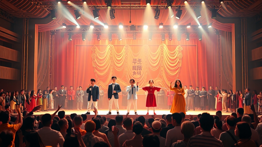 초청 가수 라인업 (realistic 스타일)