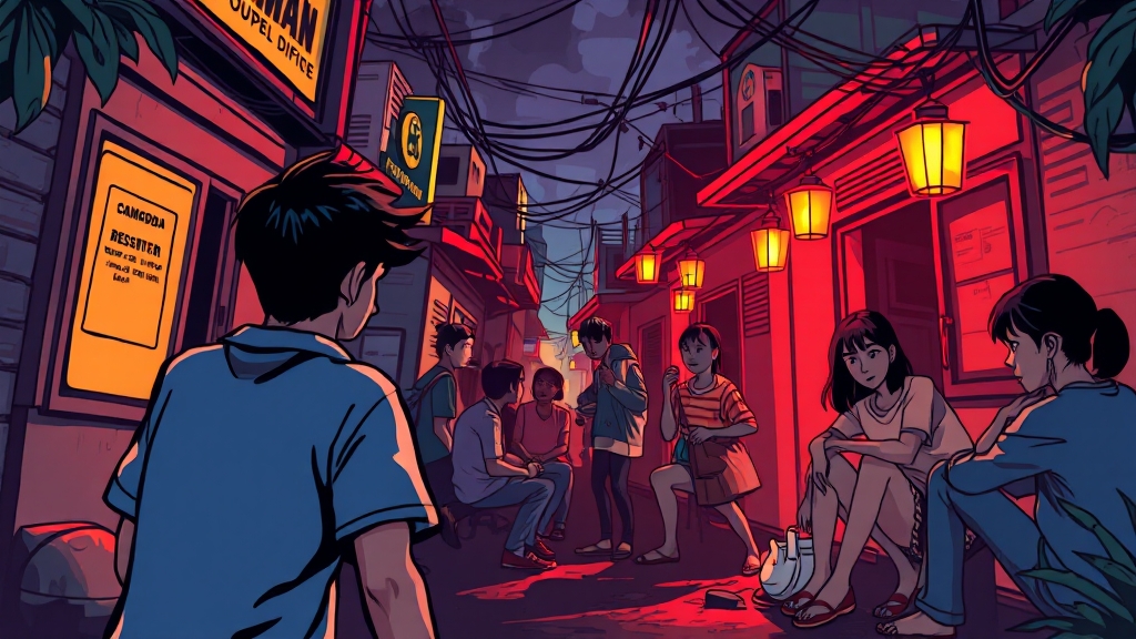 고수익 알바, 함정일까? (cartoon 스타일)