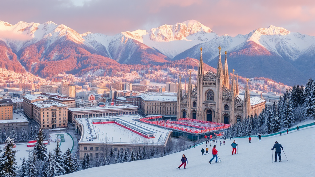 매력적인 개최 도시 소개 (realistic 스타일)