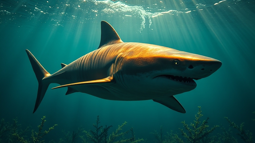 상어 꿈, 긍정과 부정의 의미 (realistic 스타일)