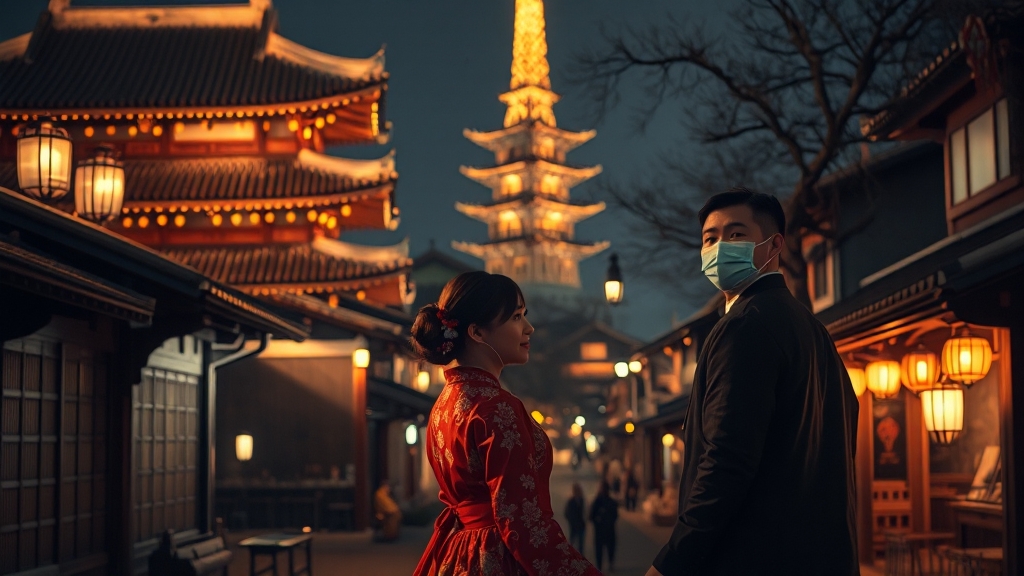 고궁 야간개장 주변 볼거리 (realistic 스타일)