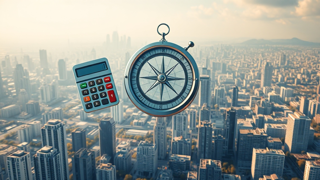 공시지가 활용: 세금 및 가치 평가 (realistic 스타일)