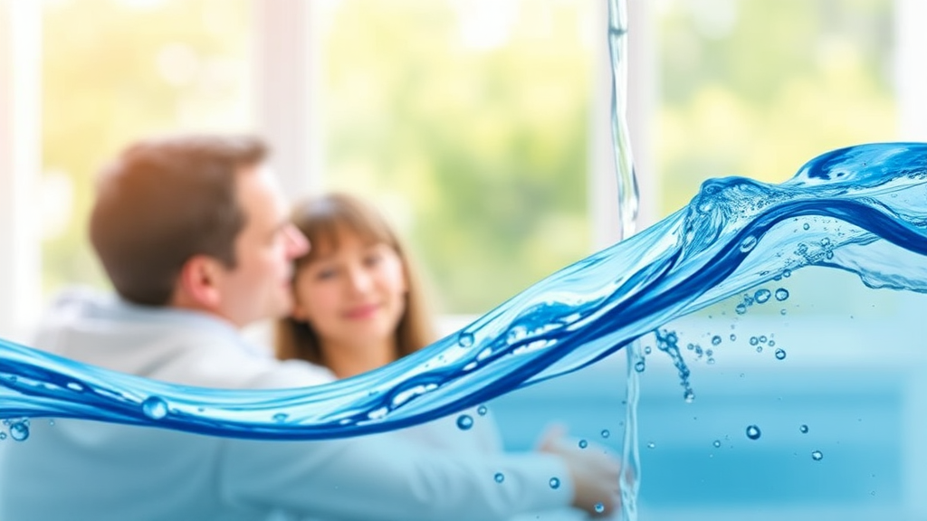 NSF 인증 정수기의 필터 시스템 (realistic 스타일)