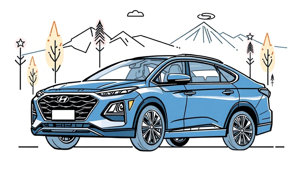 이용 요금, 결제 및 렌터카 정보 (illustration 스타일)