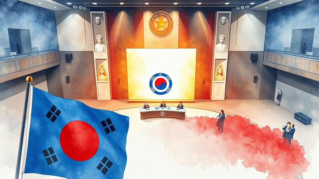 토론회 결과와 선거 영향 (watercolor 스타일)