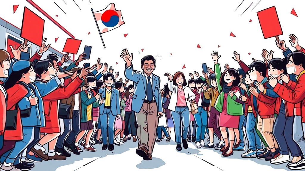 투표율 상승 주요 원인 분석 (cartoon 스타일)
