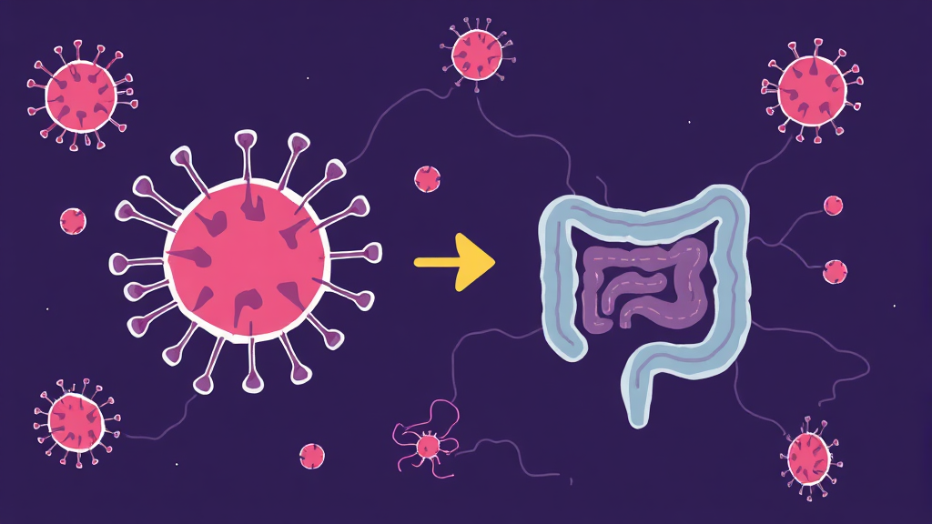 면역력 강화와 장 건강 개선 효과 (illustration 스타일)