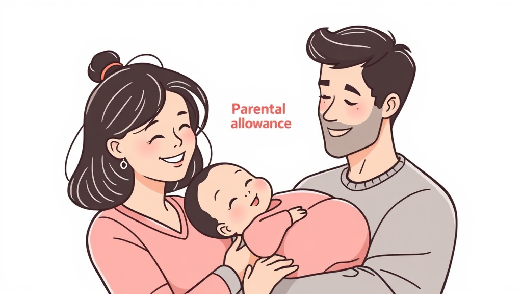 부모급여, 어떻게 신청하나요? (illustration 스타일)