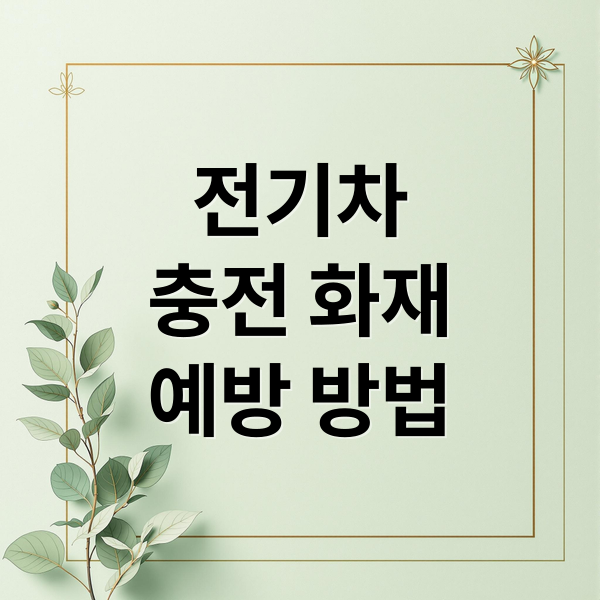전기차
충전 화재
예방 방법 (전기차 충전 14분 화재)