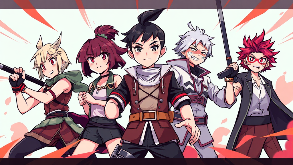 주요 등장인물 분석 (cartoon 스타일)