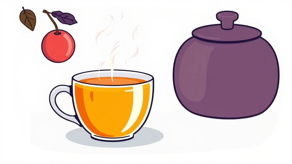 모과: 기관지 건강 지킴이 (cartoon 스타일)