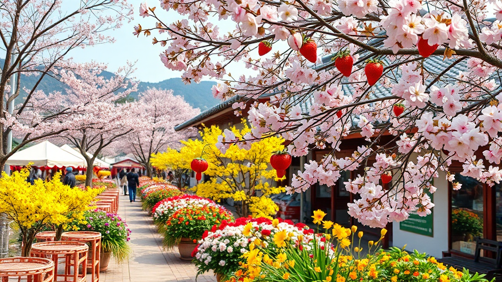 축제와 함께 즐기는 여행 코스 제안 (realistic 스타일)