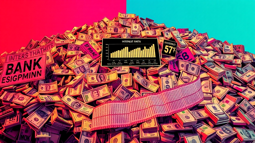 은행별 금리 비교, 어디가 좋을까? (popart 스타일)