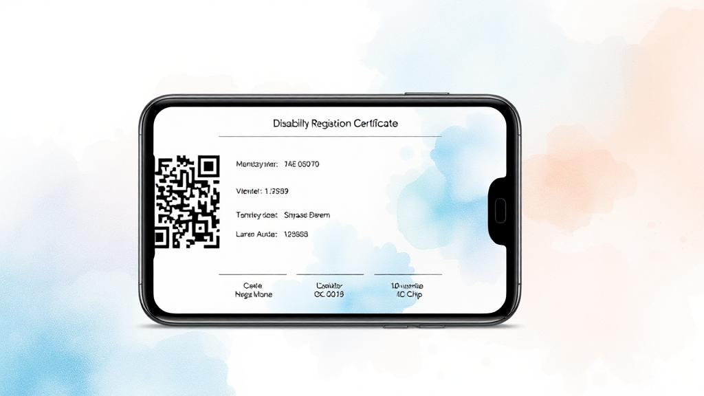 모바일 장애인등록증, 무엇이고 어떻게 발급받나요? (watercolor 스타일)