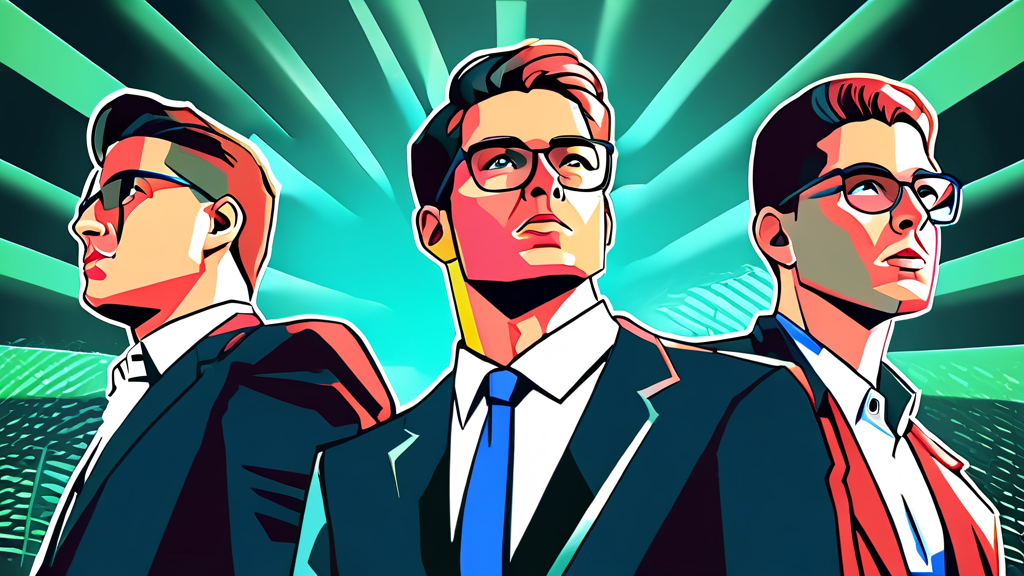 바이오 섹터별 기관 투자 동향 (cartoon 스타일)